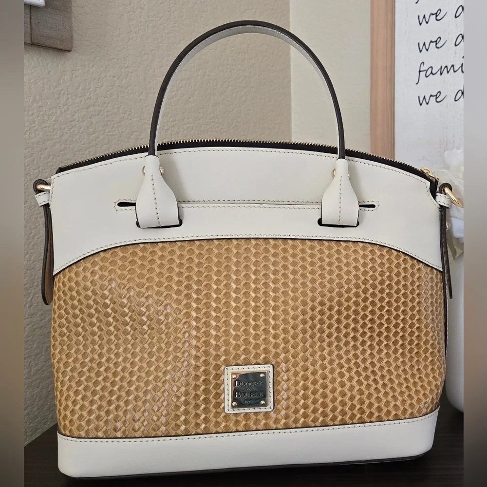 DOONEY AND BOURKE Beacon Woven Domed Satchel NWOT - Picture 1 of 10